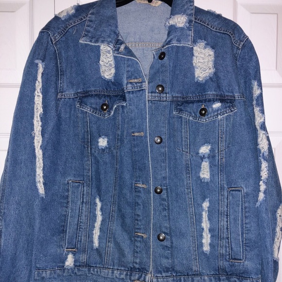 Distressed Jean Jacket - Picture 2 of 2